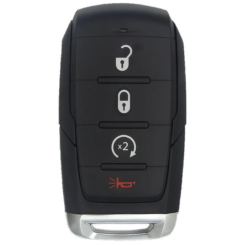 Ram push-to-start smart key fob with remote start button