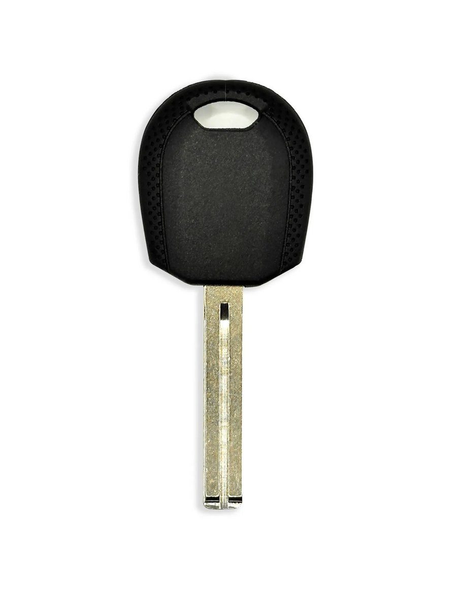 Transponder chip key with uncut high-security blade